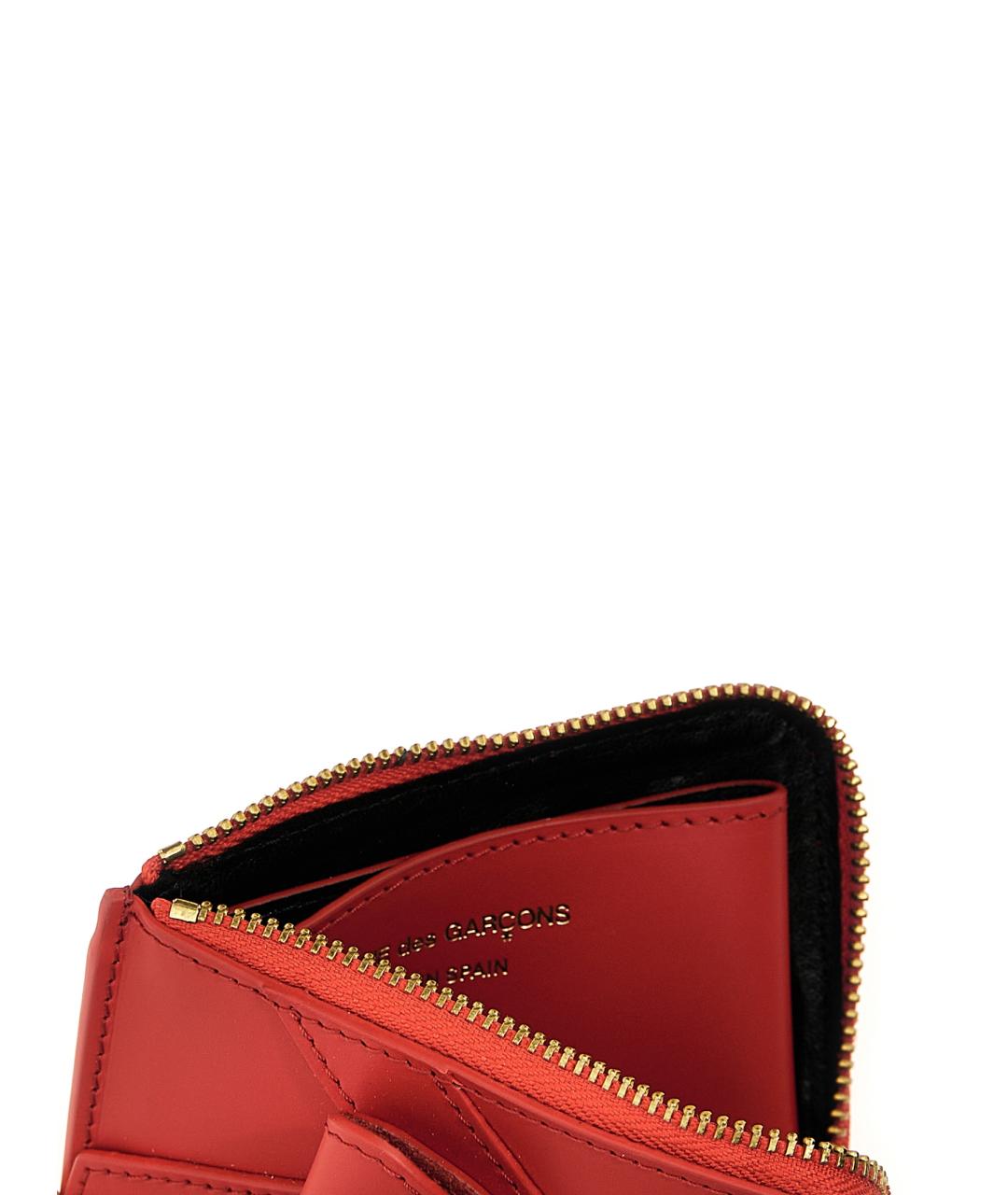 COMME DES GARÇONS WALLET Красный кожаный кошелек, фото 3