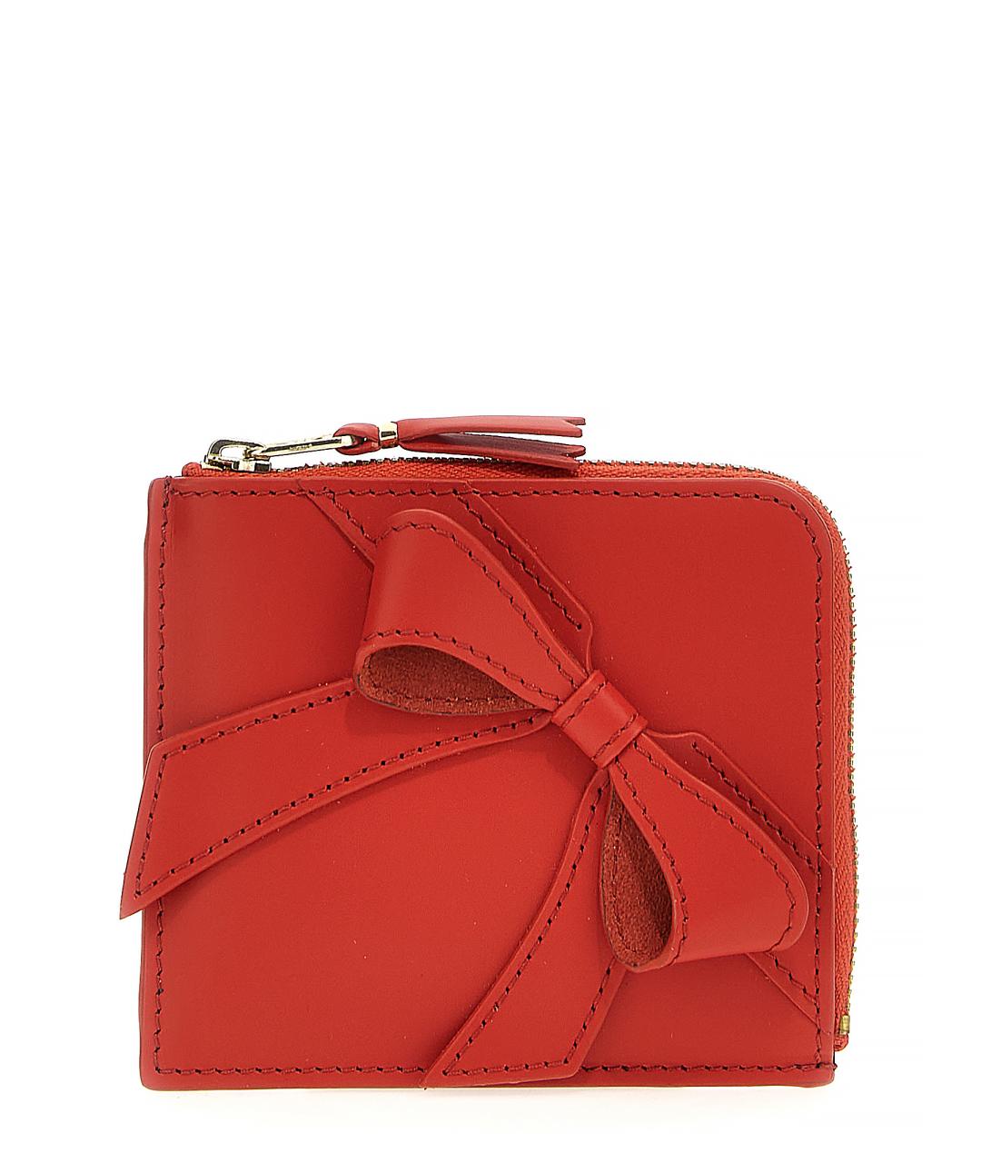 COMME DES GARÇONS WALLET Красный кожаный кошелек, фото 1
