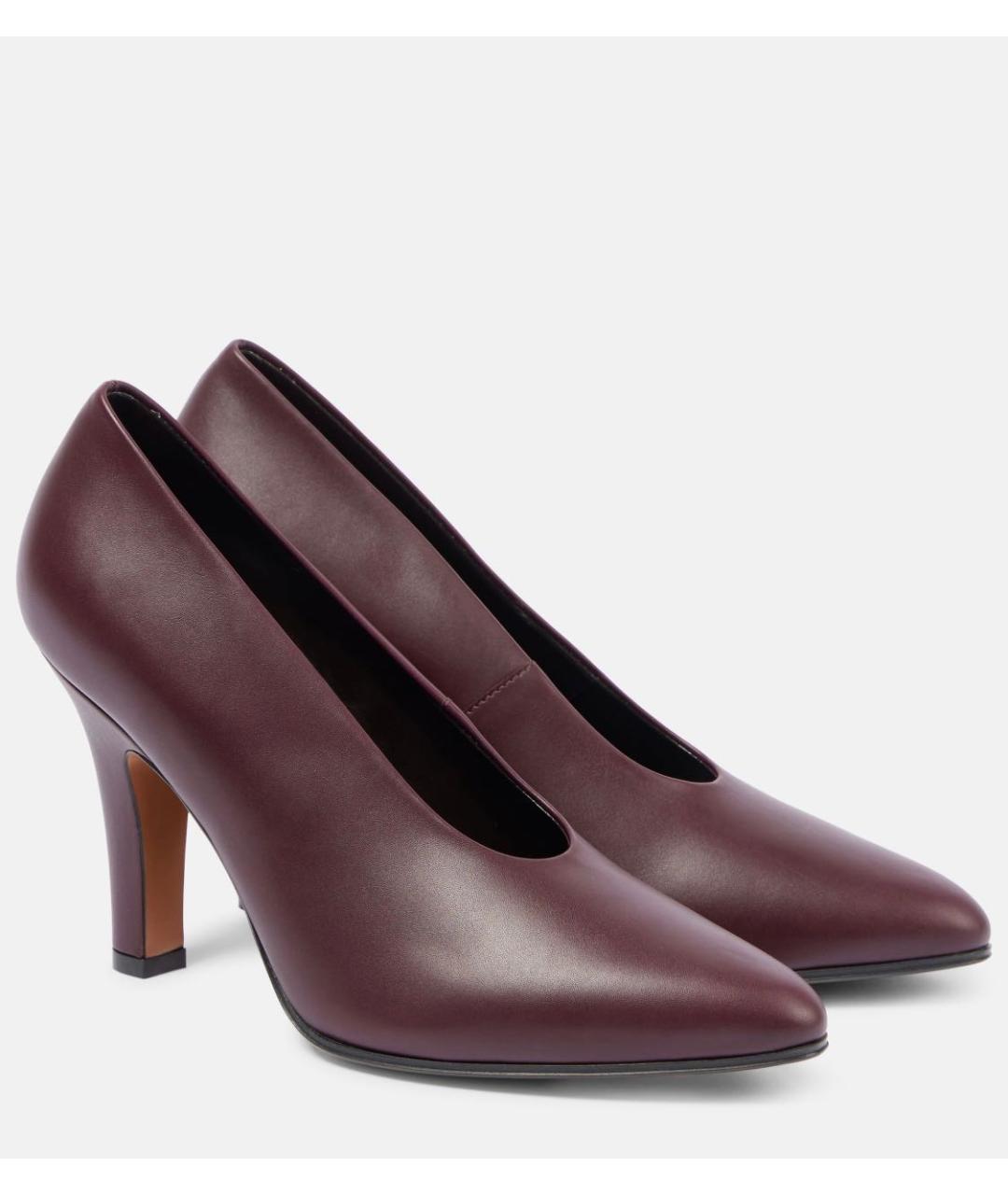 THE ROW Коричневые кожаные туфли, фото 7