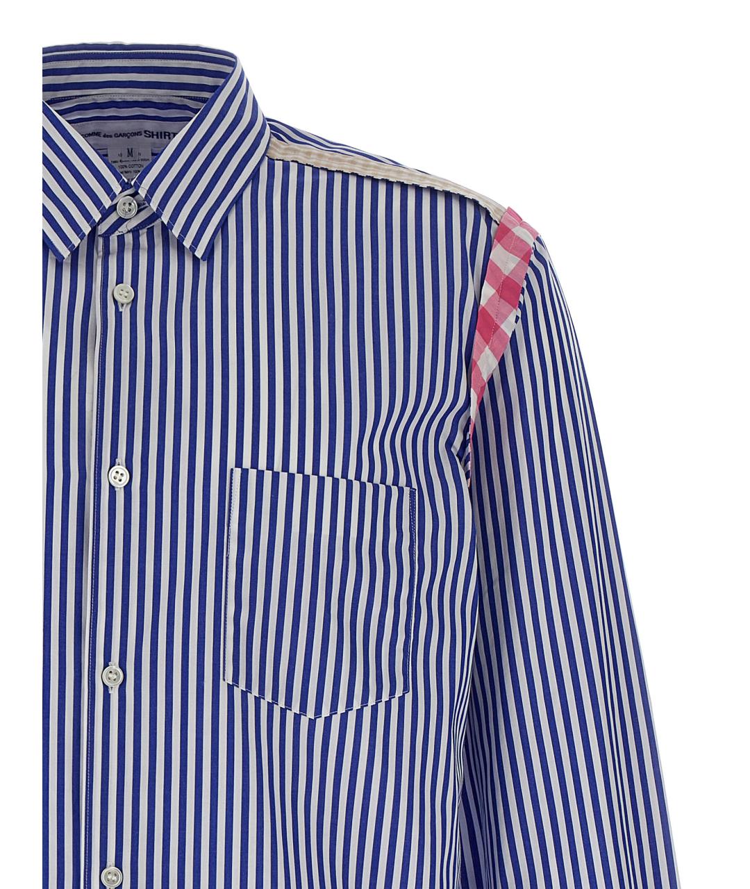 COMME DES GARÇONS SHIRT Синяя хлопковая кэжуал рубашка, фото 3