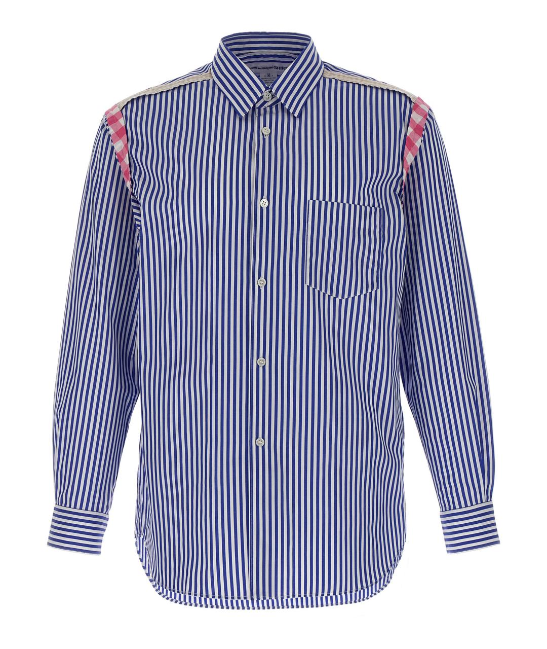 COMME DES GARÇONS SHIRT Синяя хлопковая кэжуал рубашка, фото 1