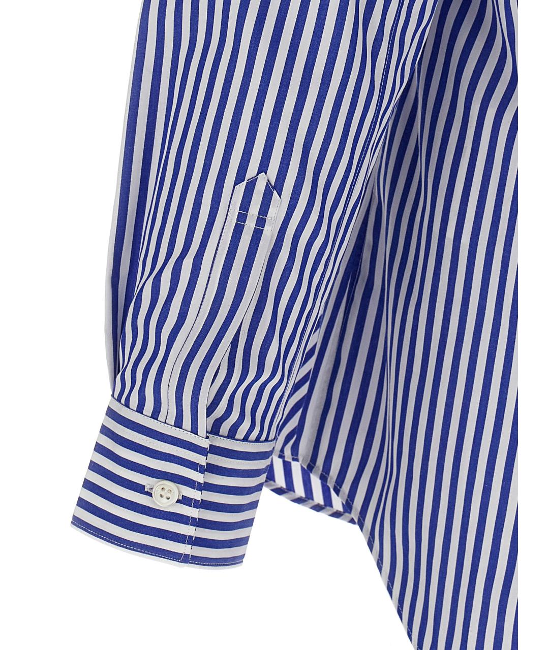 COMME DES GARÇONS SHIRT Синяя хлопковая кэжуал рубашка, фото 4