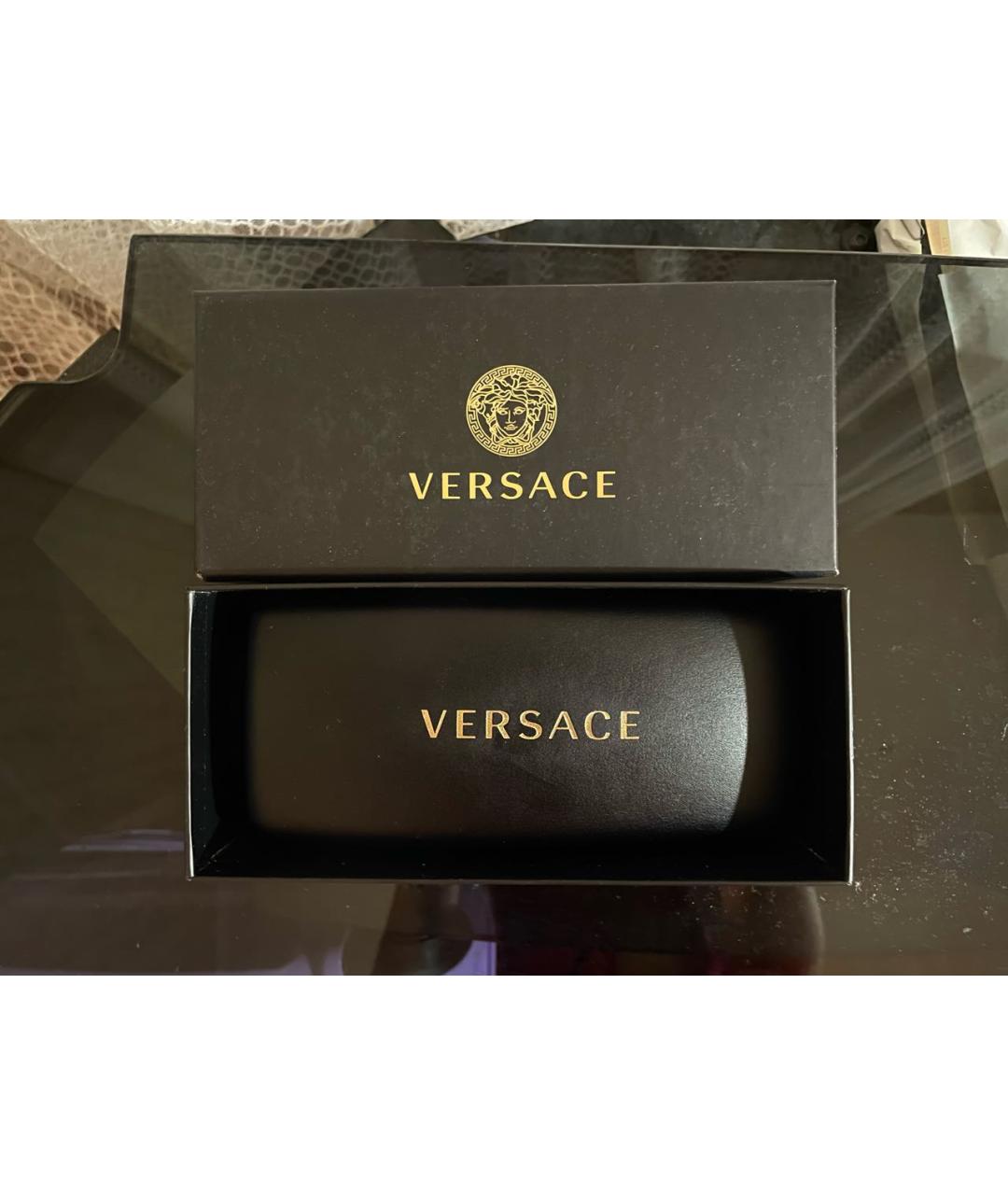 VERSACE Черные солнцезащитные очки, фото 3