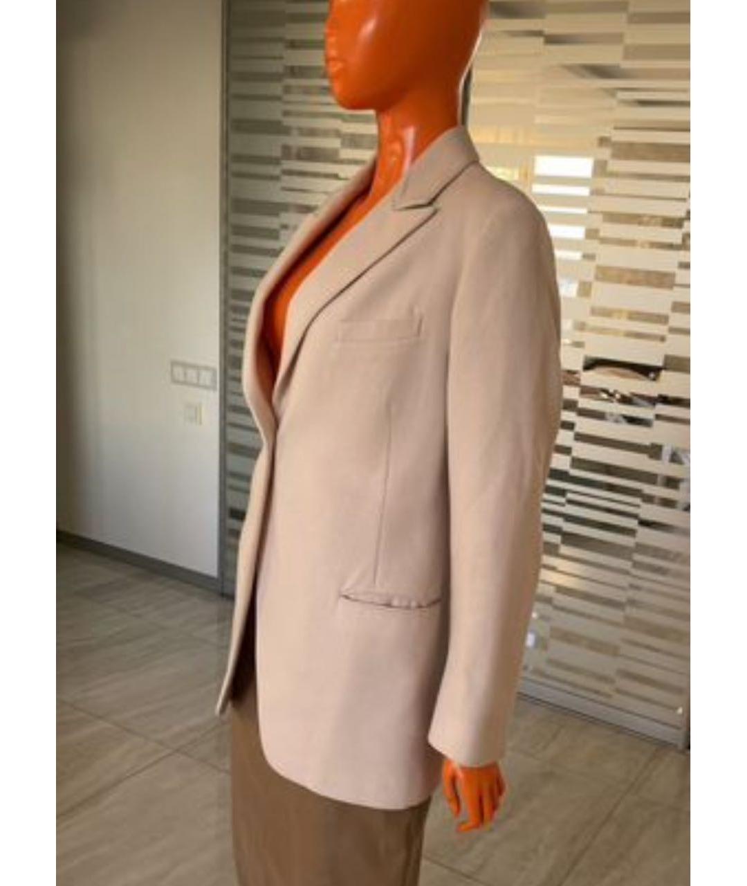 JIL SANDER Розовый шерстяной жакет/пиджак, фото 4