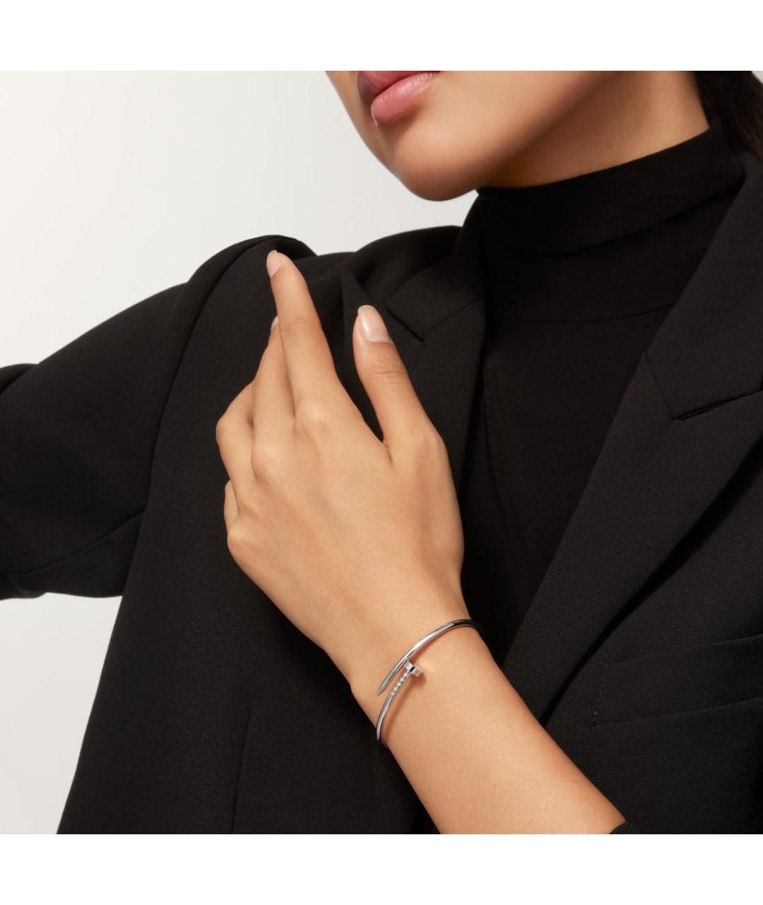 CARTIER Белый браслет из белого золота, фото 3