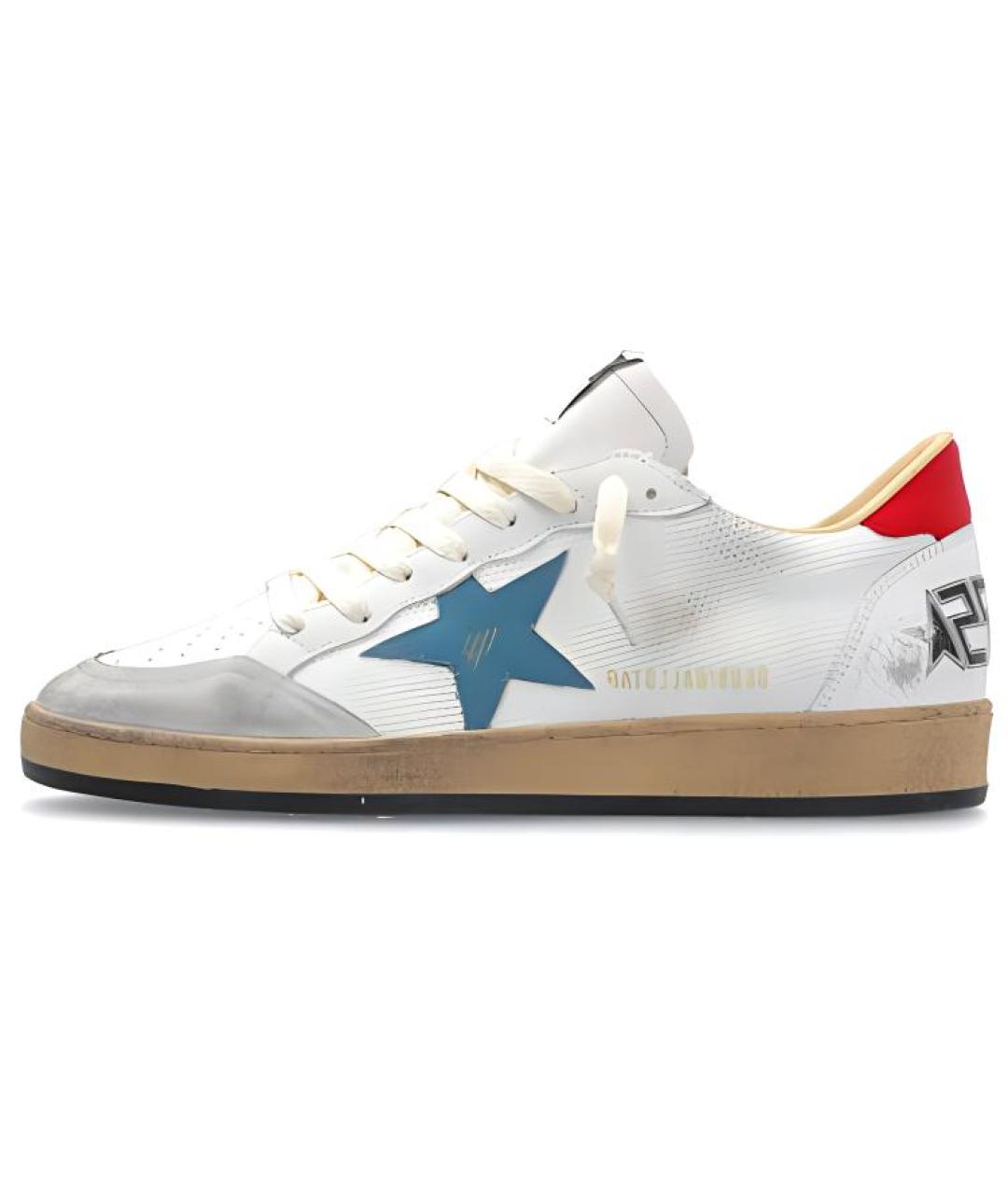 GOLDEN GOOSE DELUXE BRAND Белые низкие кроссовки / кеды, фото 2