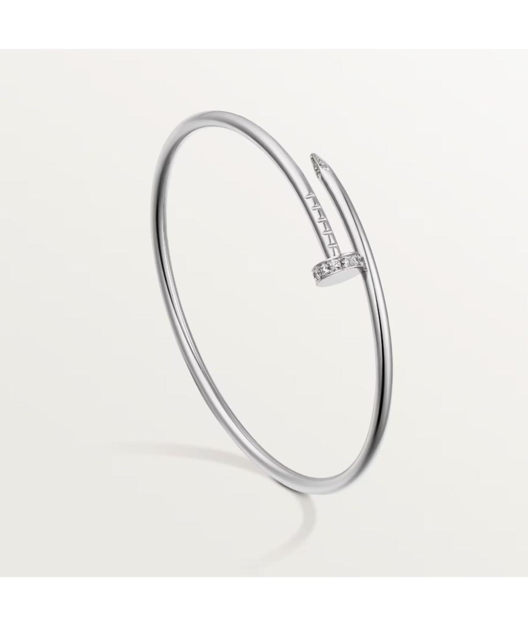 CARTIER Белый браслет из белого золота, фото 2