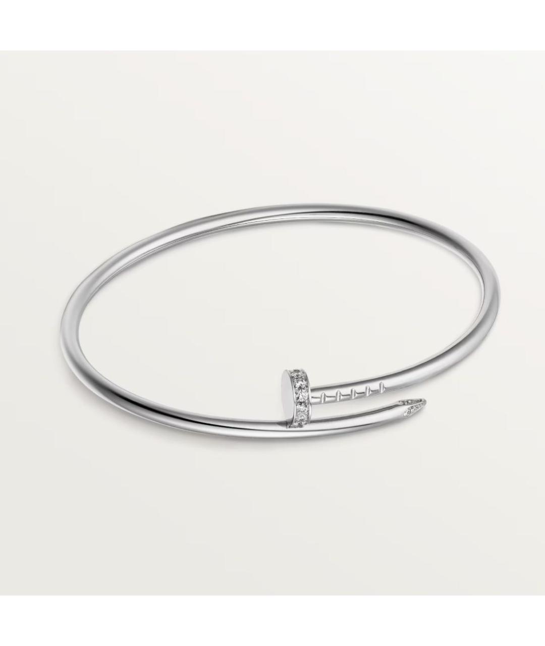 CARTIER Белый браслет из белого золота, фото 8