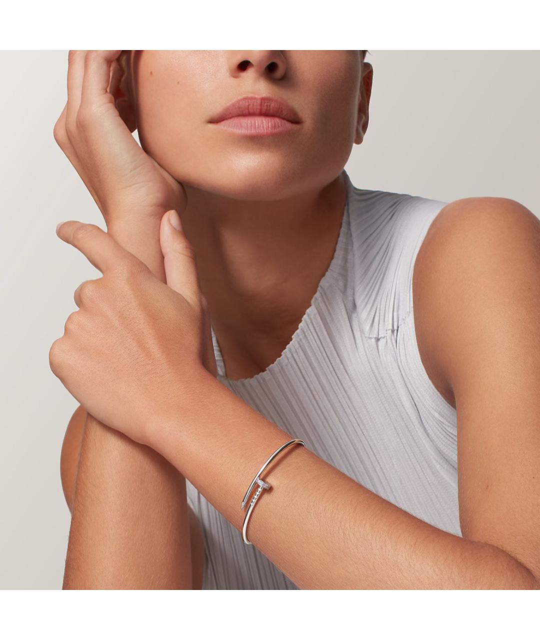 CARTIER Белый браслет из белого золота, фото 3