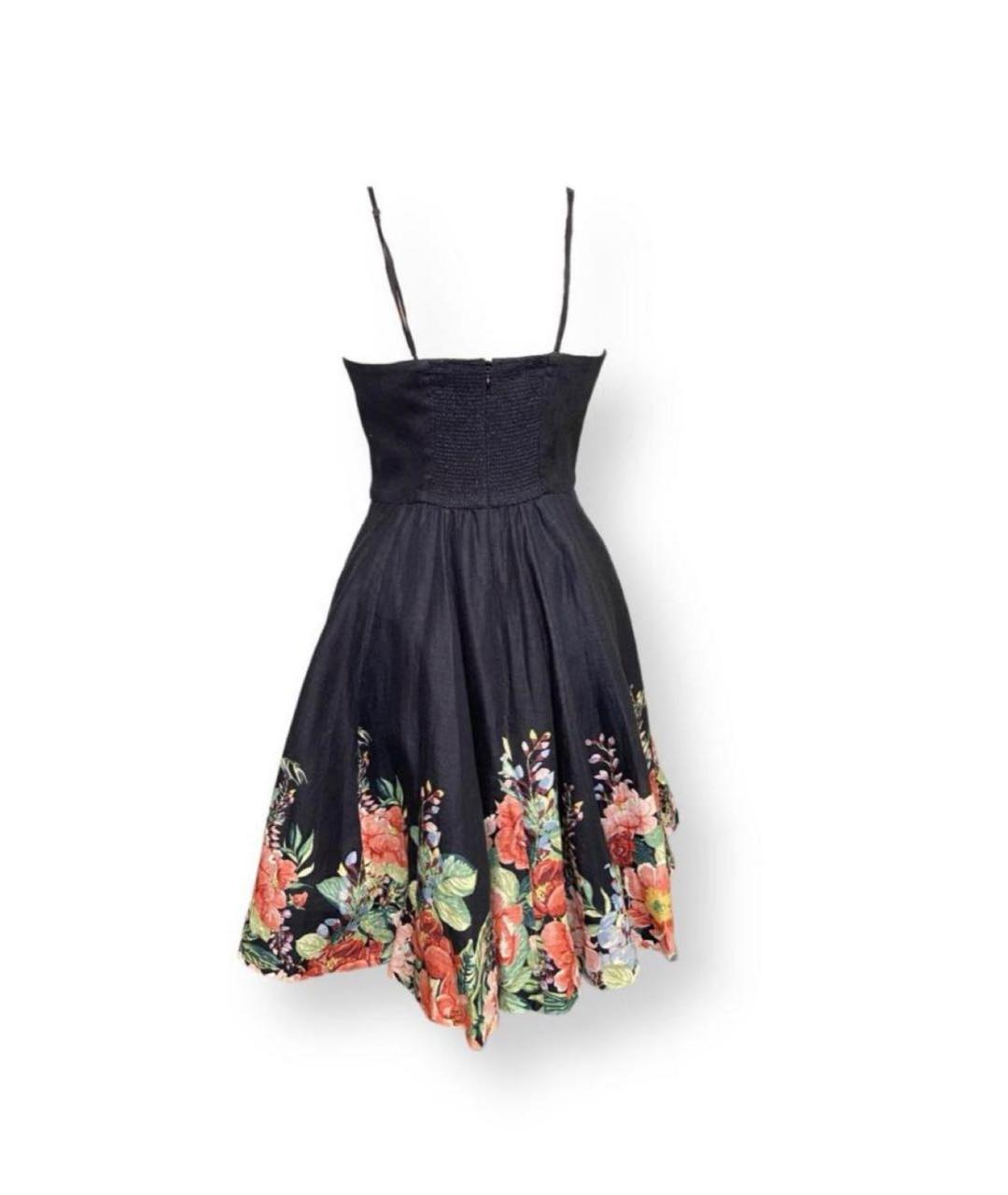ZIMMERMANN Черное льняное повседневное платье, фото 2