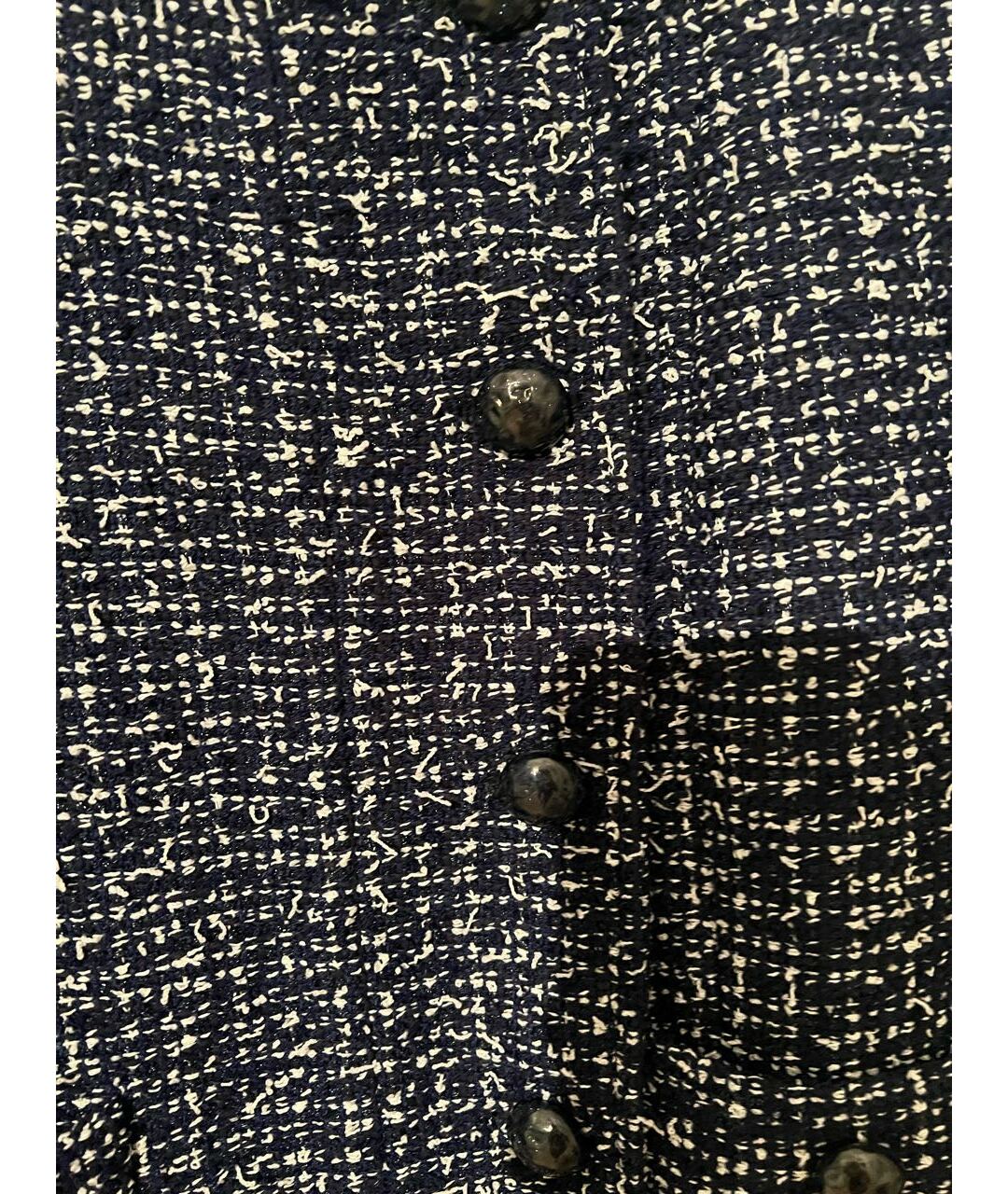 CHANEL PRE-OWNED Синий твидовый костюм с брюками, фото 6