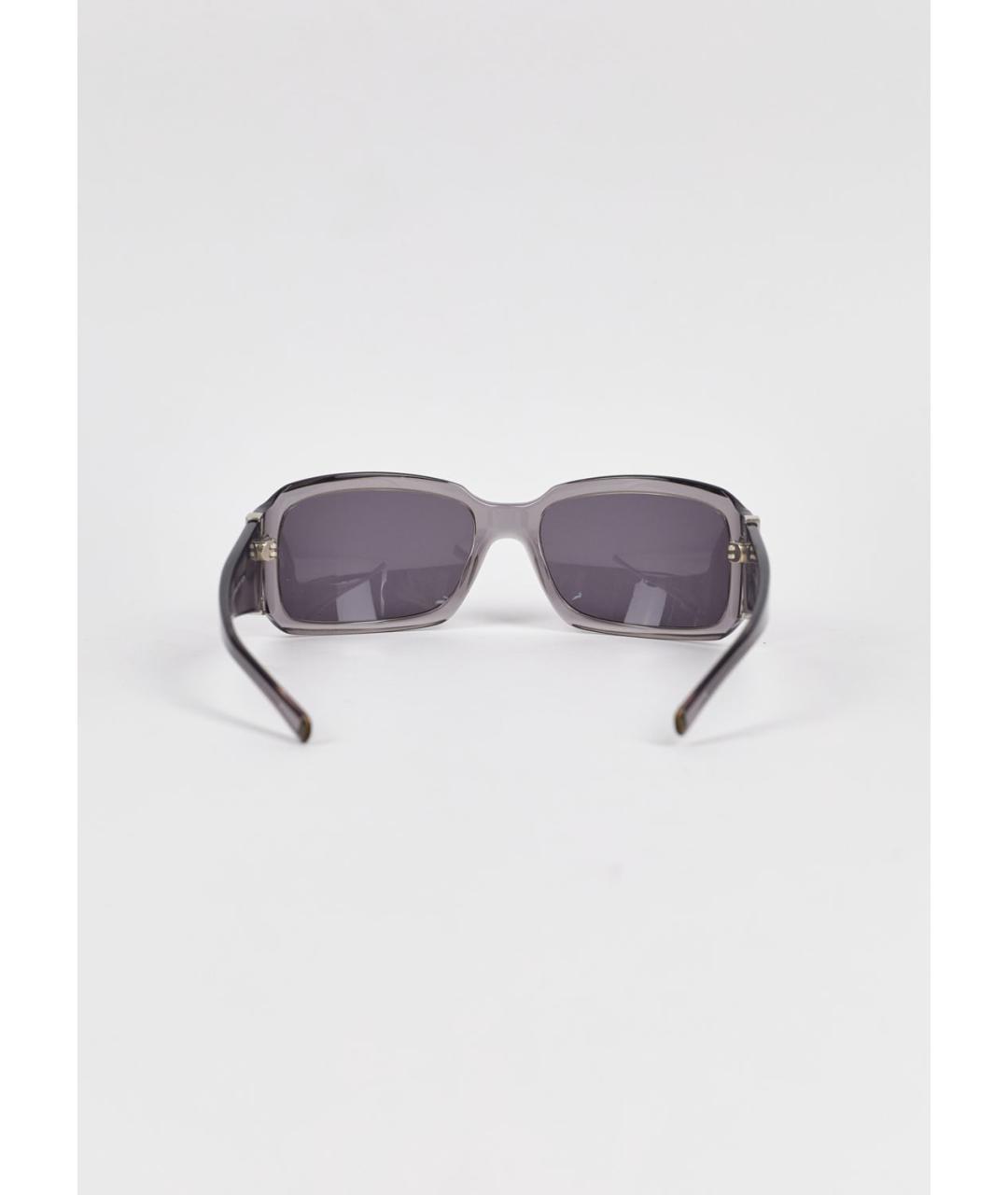 MAX MARA Серые пластиковые солнцезащитные очки, фото 4