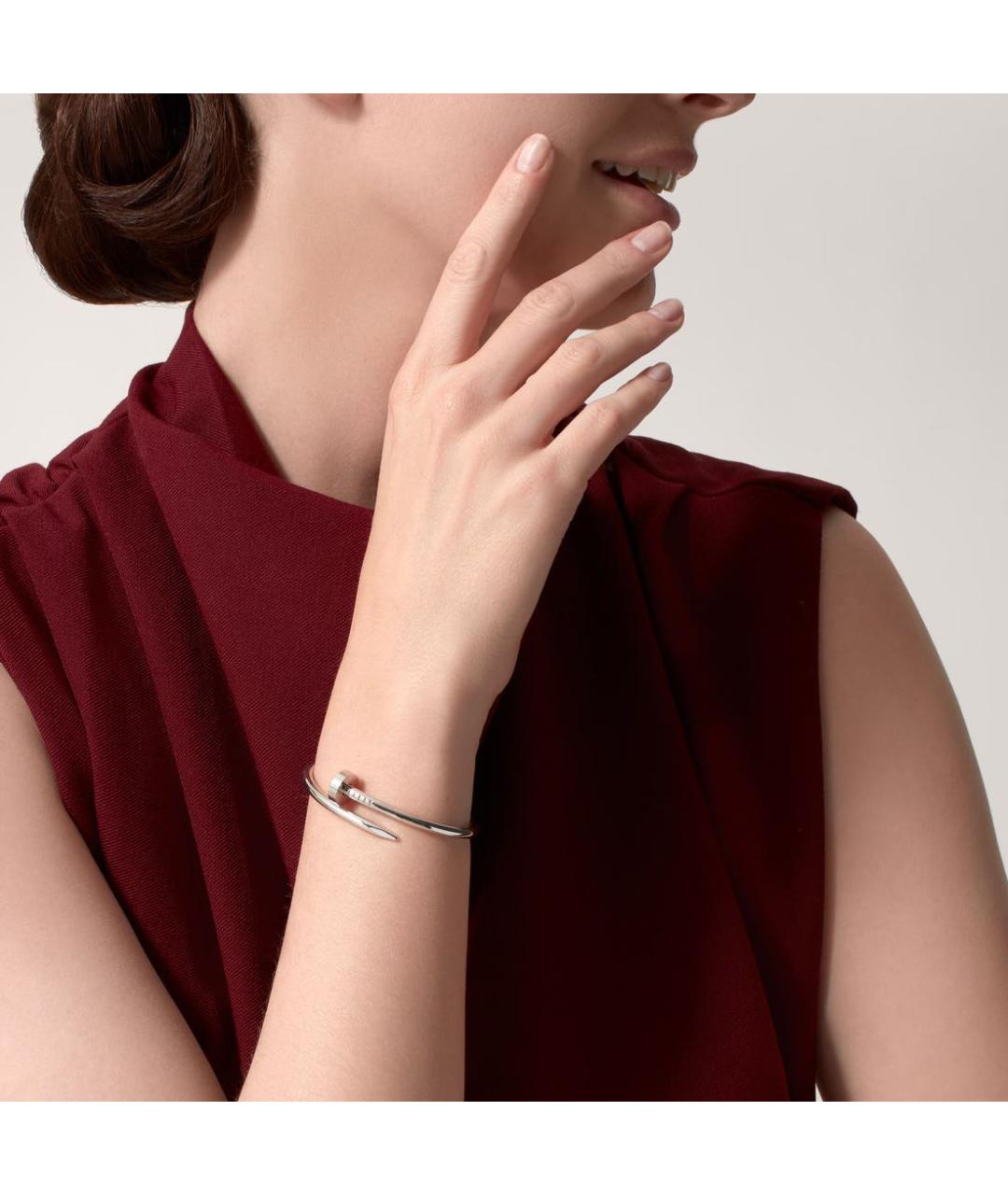 CARTIER Белый браслет из белого золота, фото 3