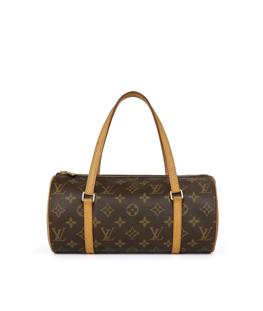 LOUIS VUITTON Коричневая сумка с короткими ручками из искусственной кожи, фото 3