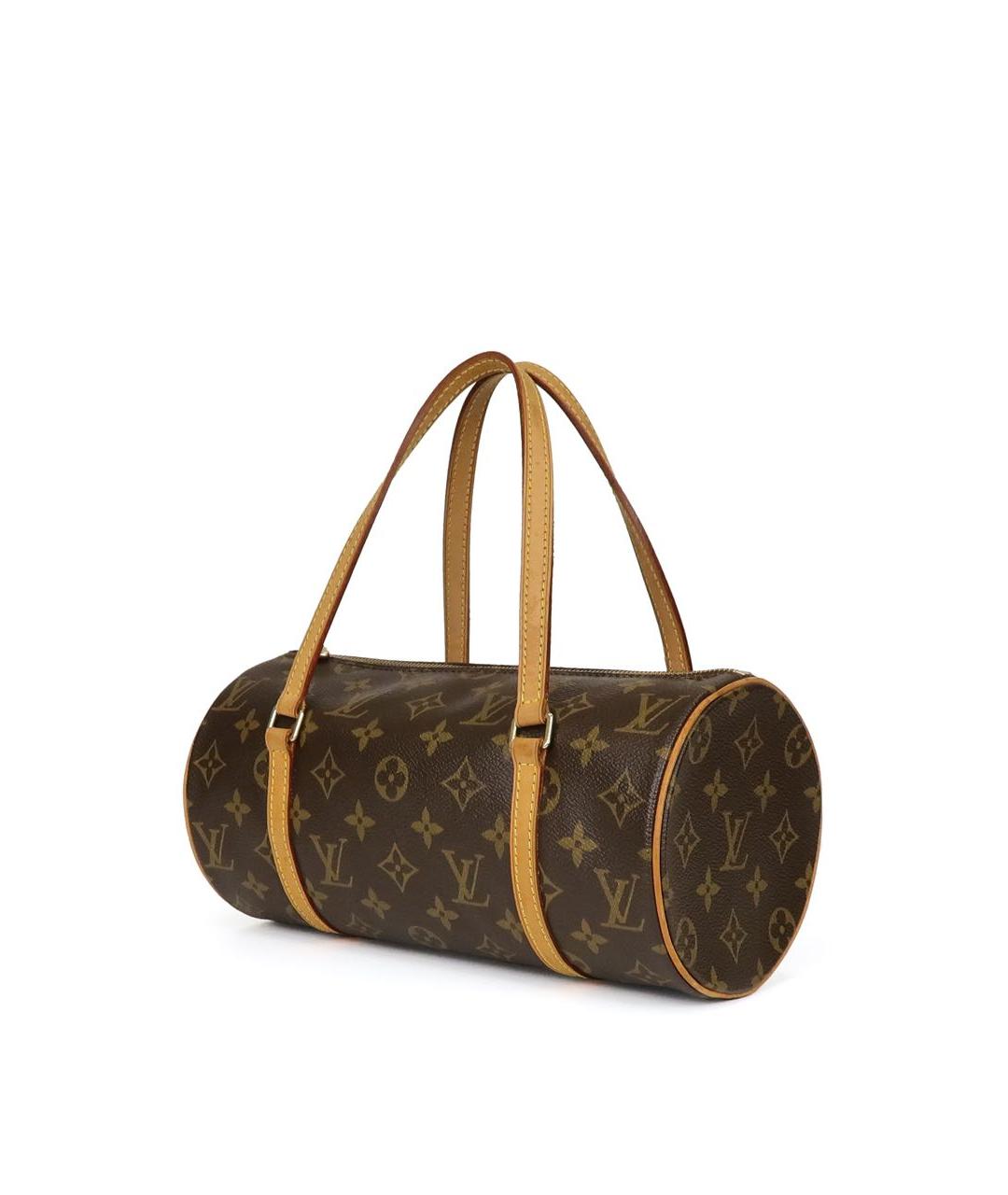 LOUIS VUITTON Коричневая сумка с короткими ручками из искусственной кожи, фото 2