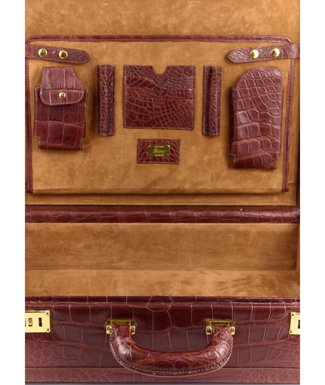 BRIONI Коричневый портфель из экзотической кожи, фото 7