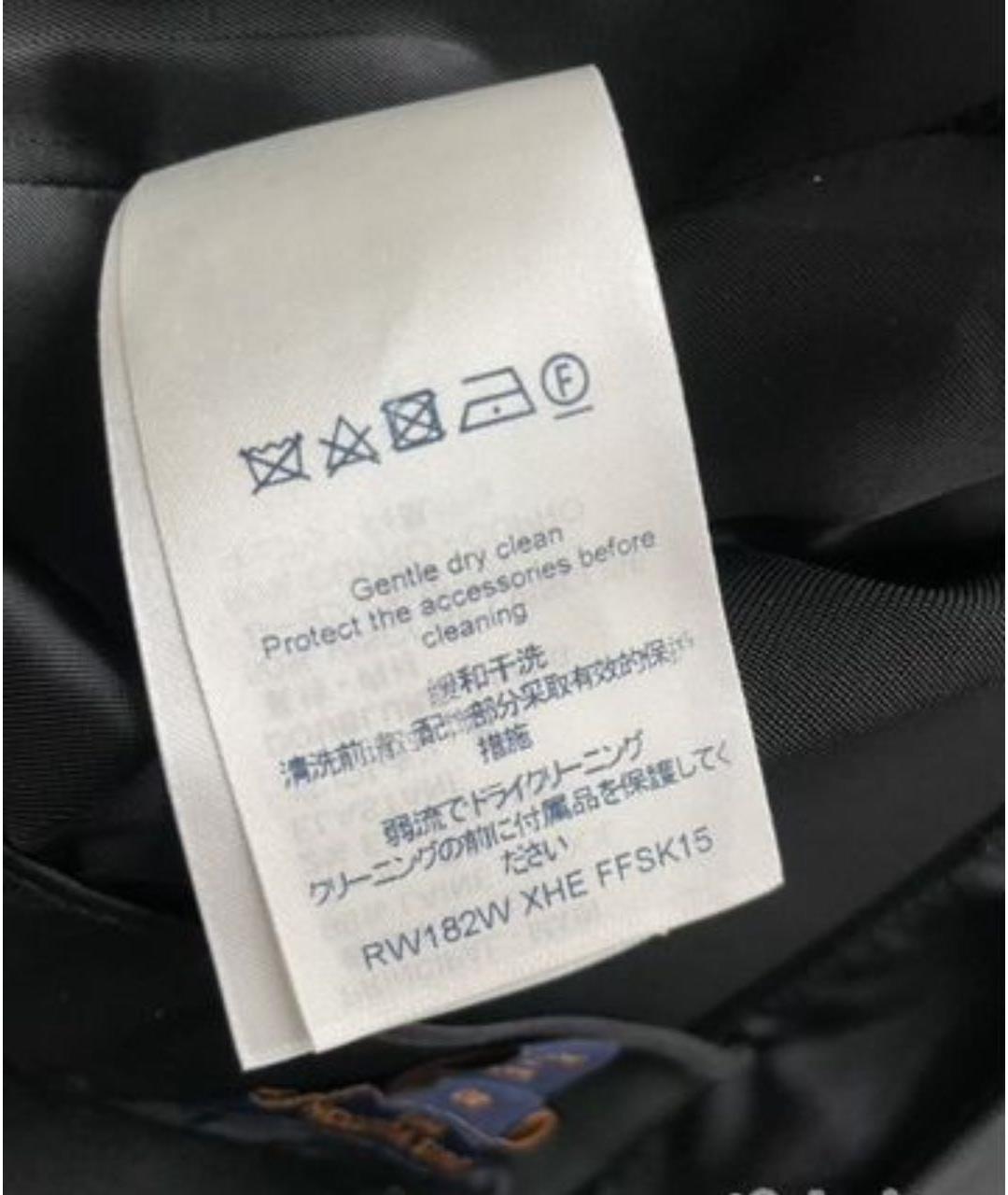 LOUIS VUITTON Черная шерстяная юбка миди, фото 7