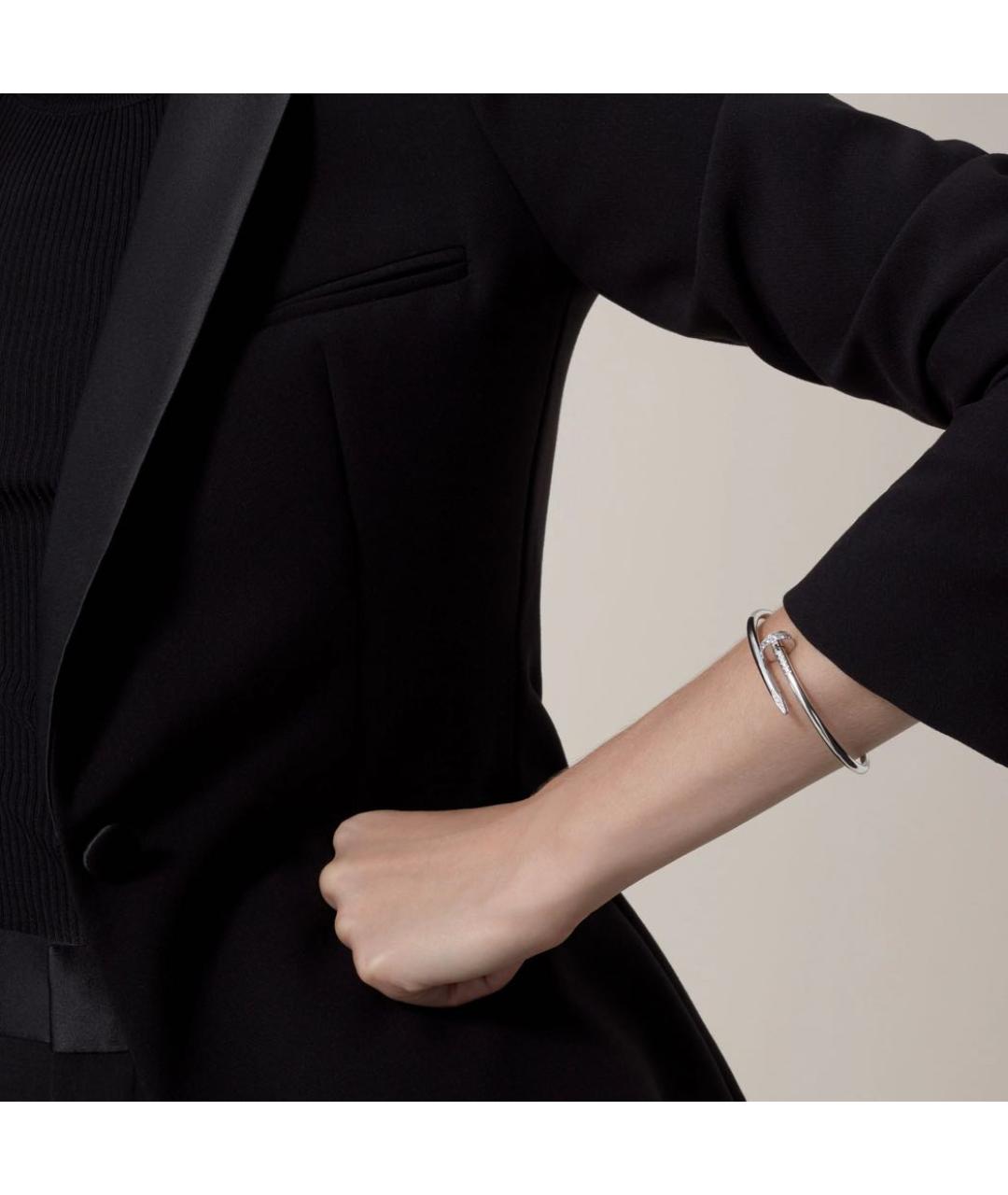 CARTIER Белый браслет из белого золота, фото 3