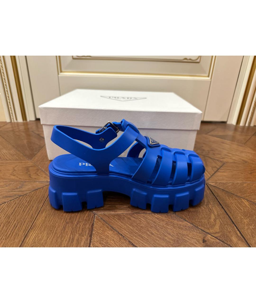 PRADA Синие сандалии, фото 5