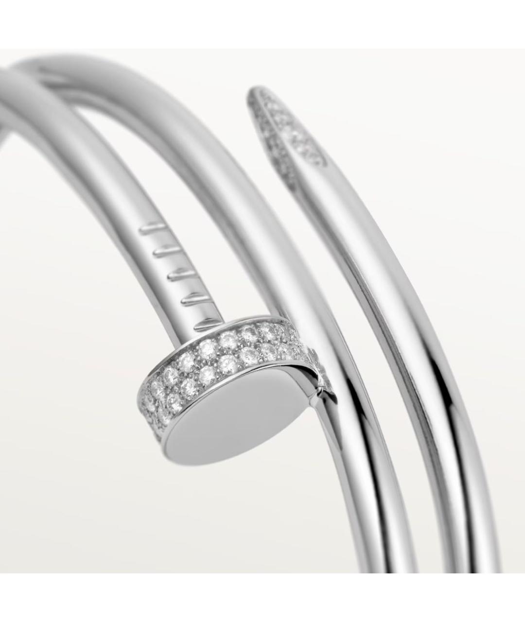 CARTIER Белый браслет из белого золота, фото 4