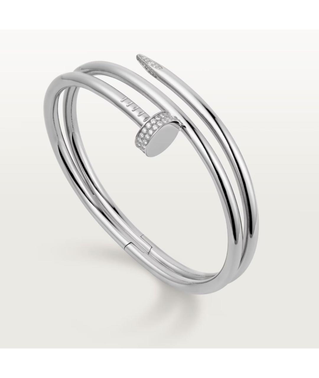 CARTIER Белый браслет из белого золота, фото 7