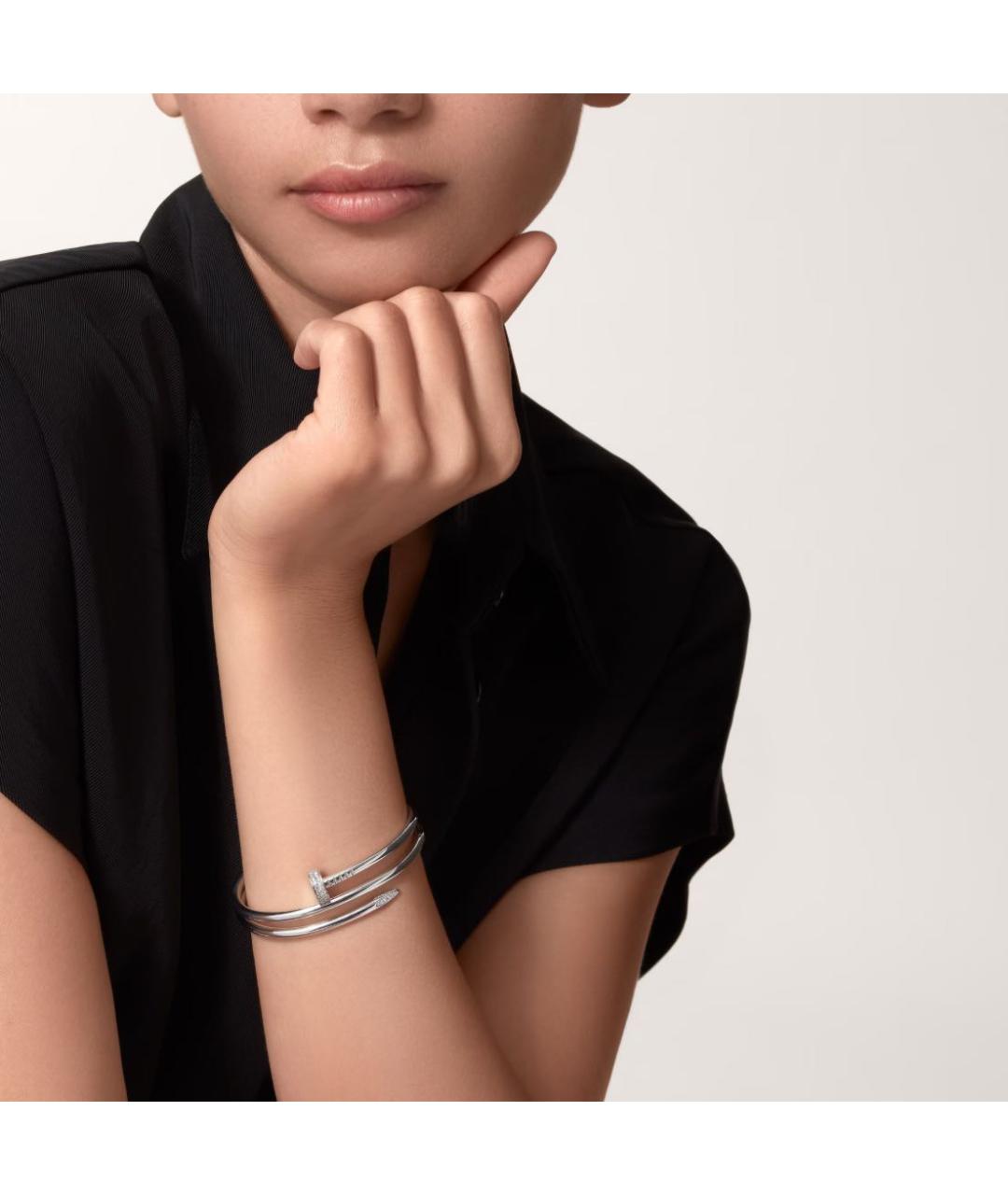 CARTIER Белый браслет из белого золота, фото 2