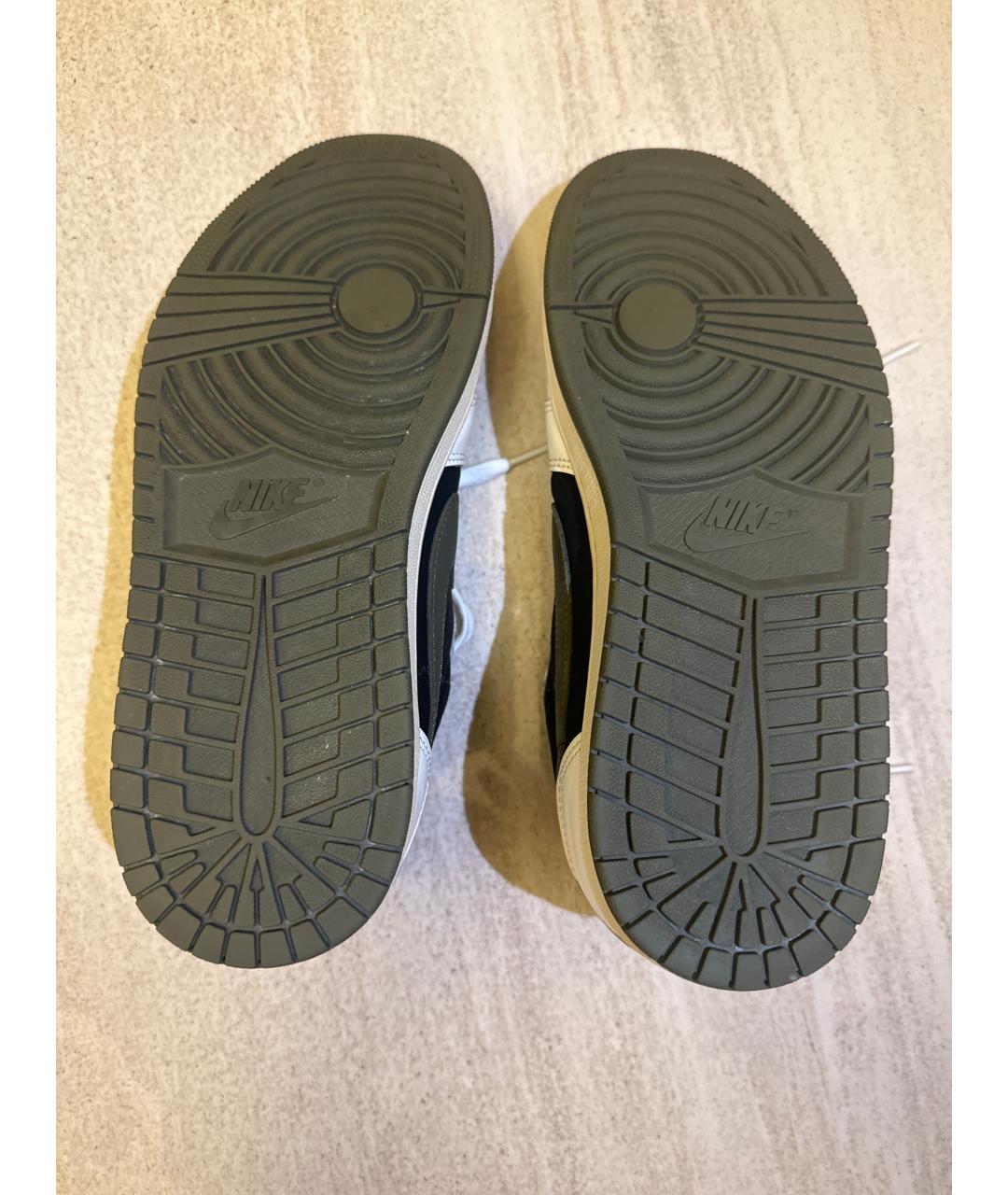 CACTUS JACK BY TRAVIS SCOTT Белые кожаные низкие кроссовки / кеды, фото 5