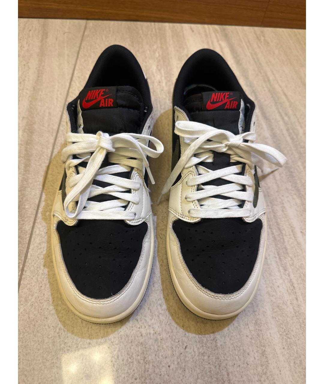 CACTUS JACK BY TRAVIS SCOTT Белые кожаные низкие кроссовки / кеды, фото 2