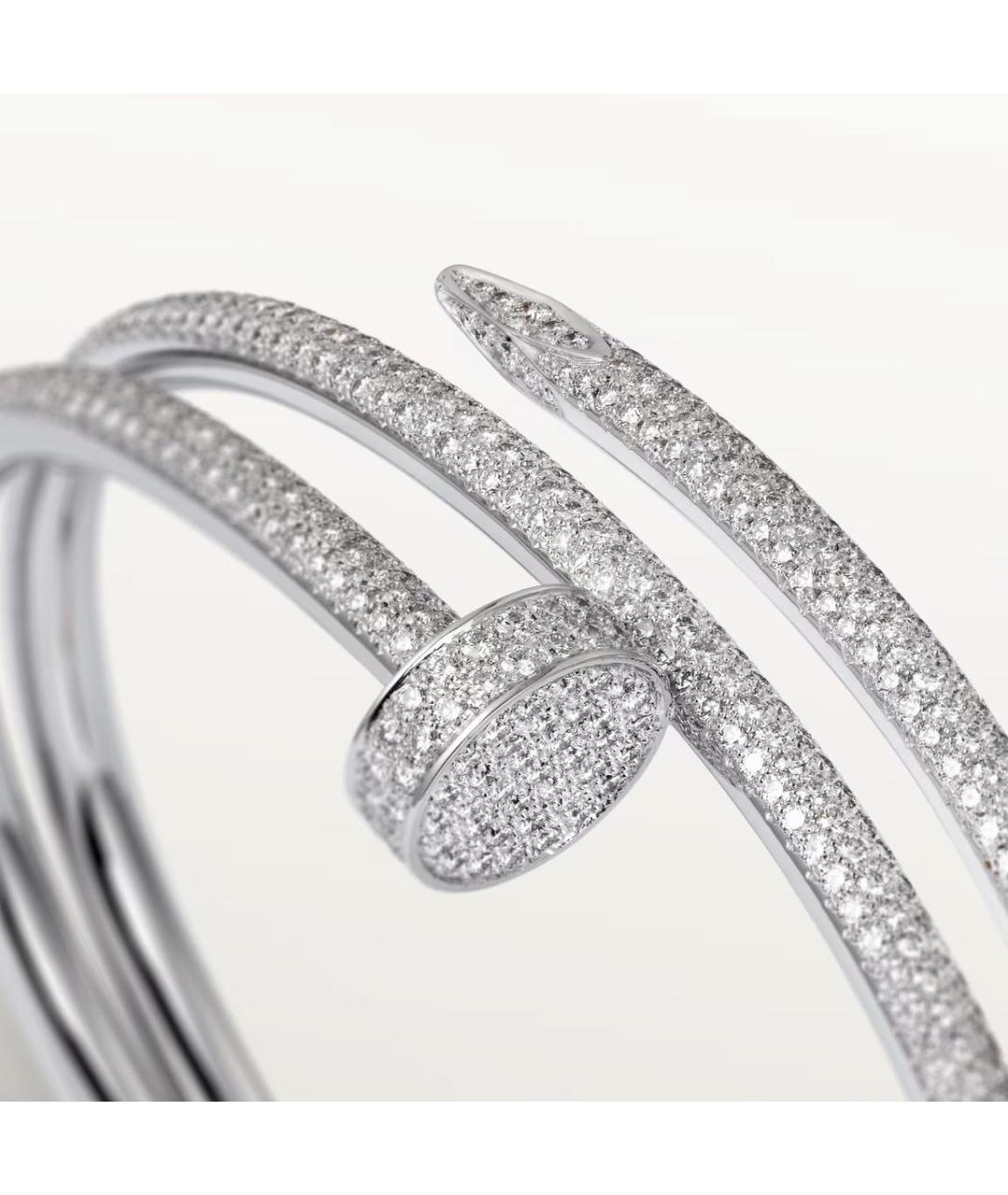 CARTIER Белый браслет из белого золота, фото 2