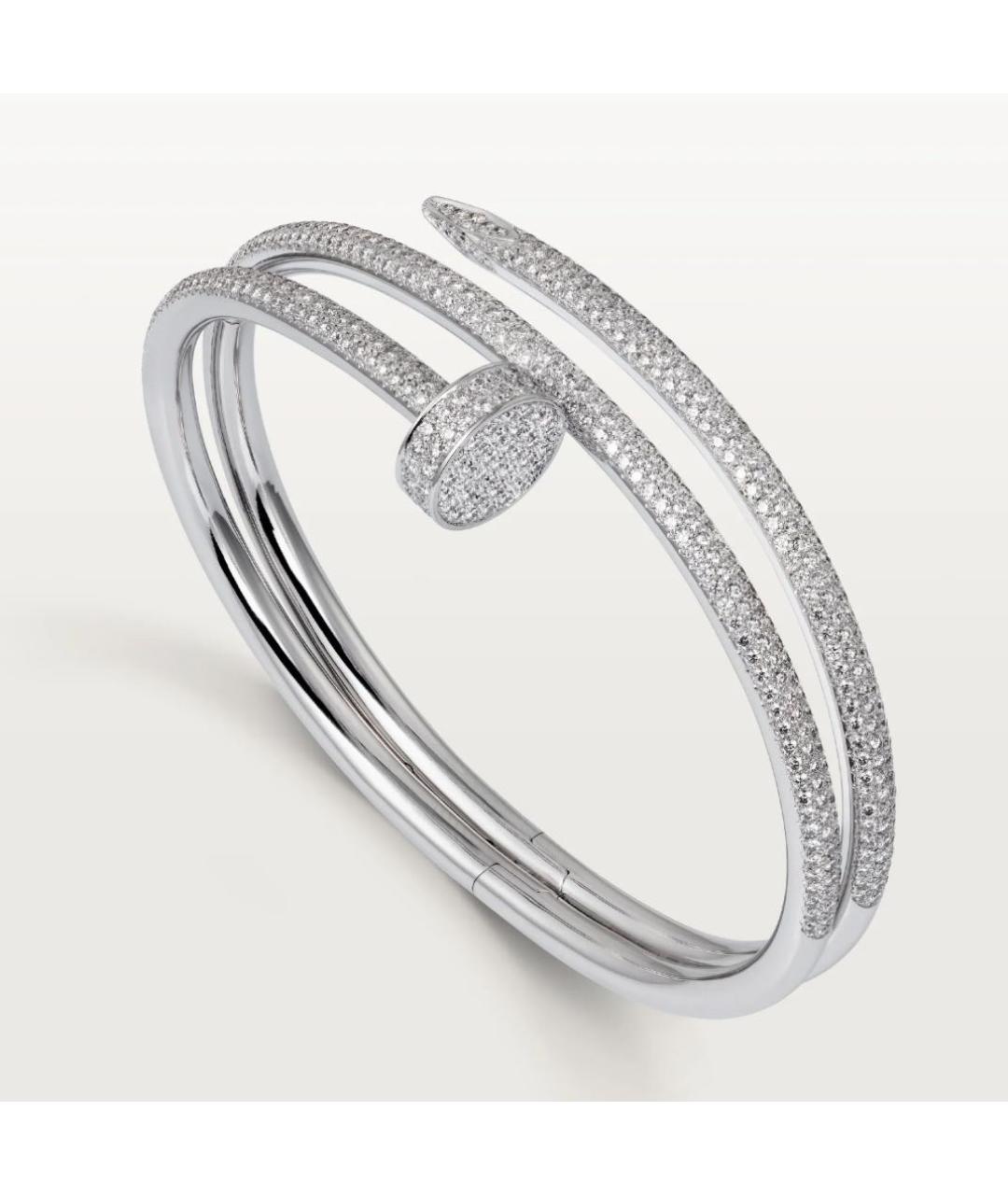 CARTIER Белый браслет из белого золота, фото 6