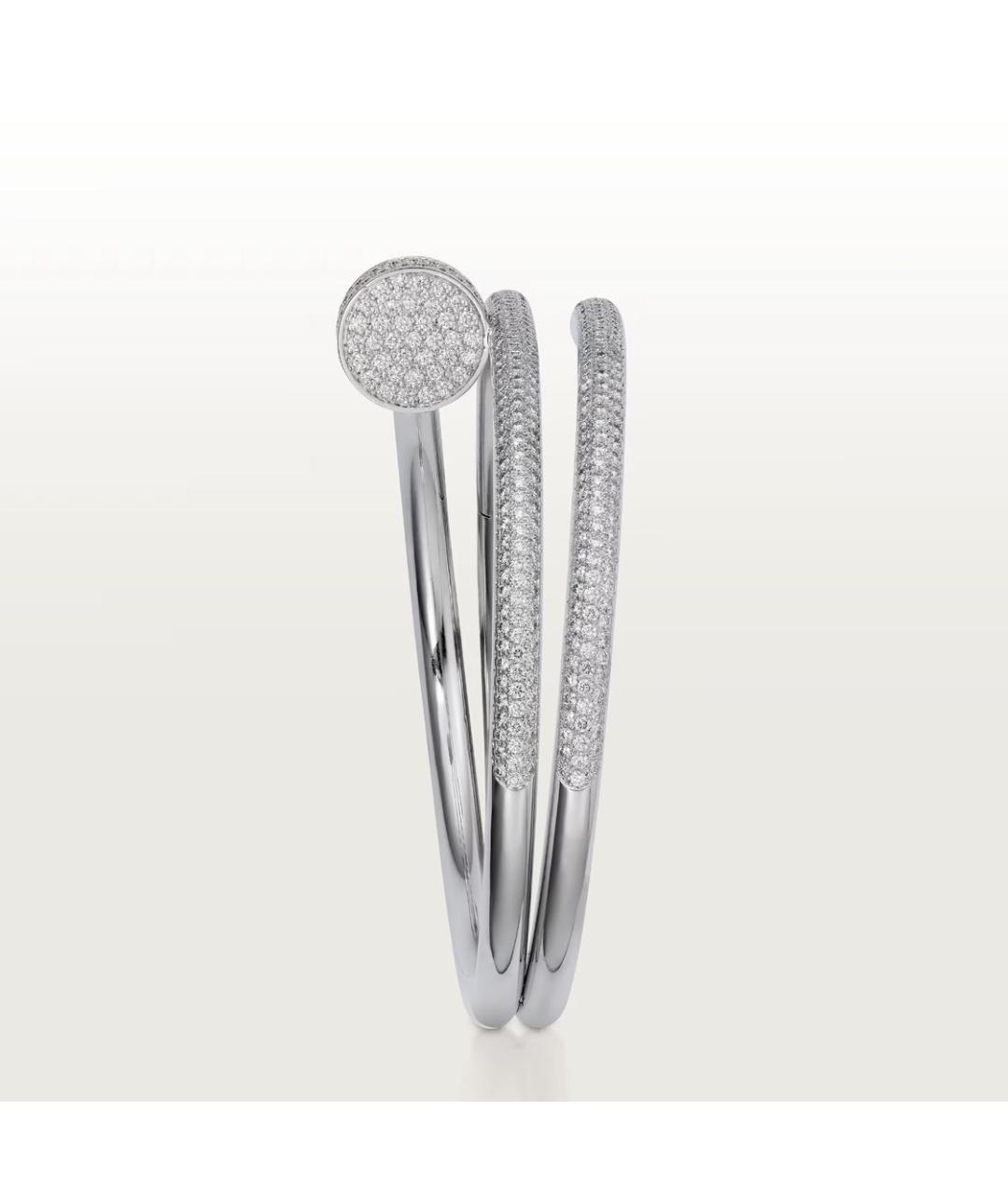 CARTIER Белый браслет из белого золота, фото 4