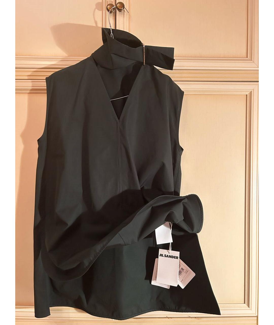 JIL SANDER Зеленая хлопковая блузы, фото 3