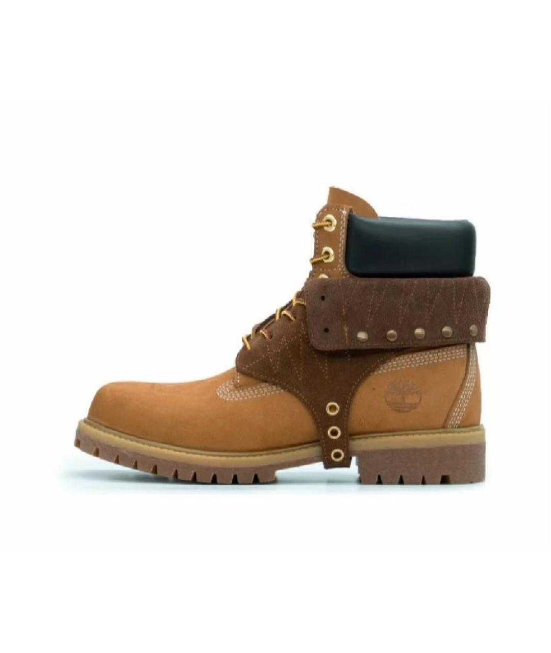 TIMBERLAND Оранжевое замшевые высокие ботинки, фото 9