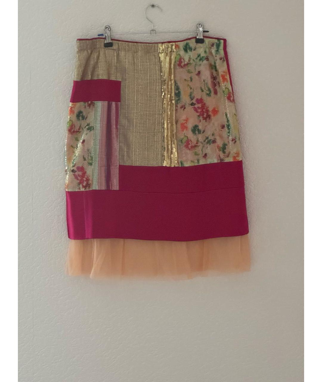 DIANE VON FURSTENBERG Мульти шелковая юбка миди, фото 2