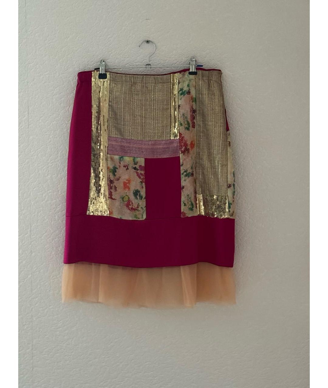 DIANE VON FURSTENBERG Мульти шелковая юбка миди, фото 6