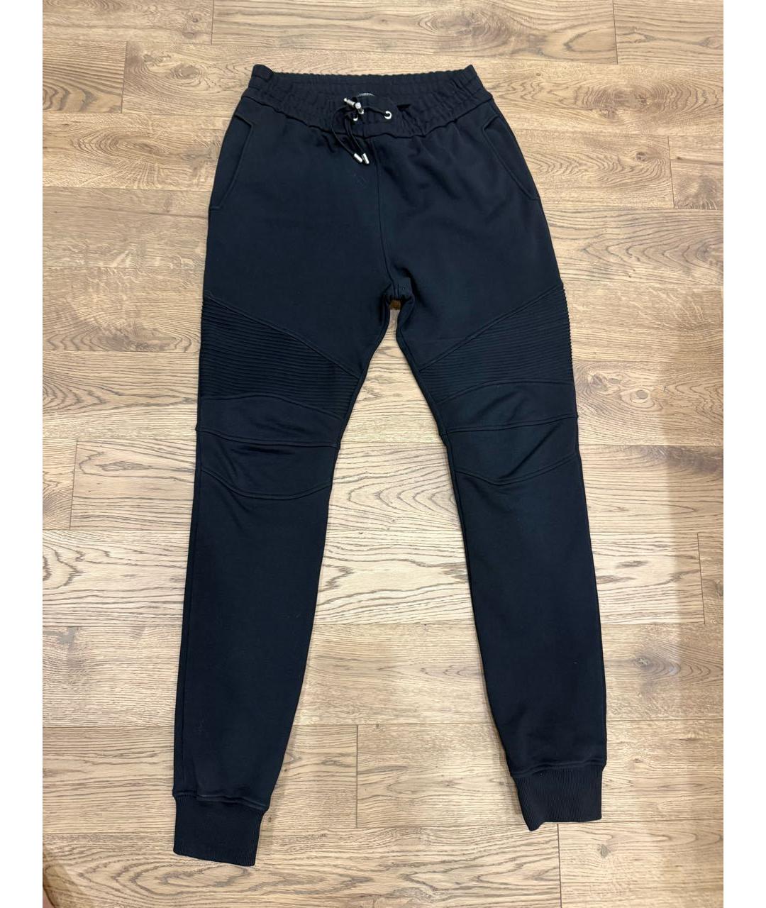 BALMAIN Черный хлопковый спортивный костюм, фото 5