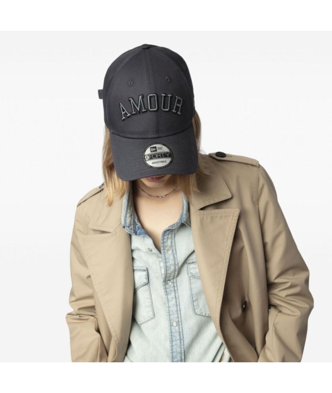 ZADIG & VOLTAIRE Черная хлопковая кепка, фото 4