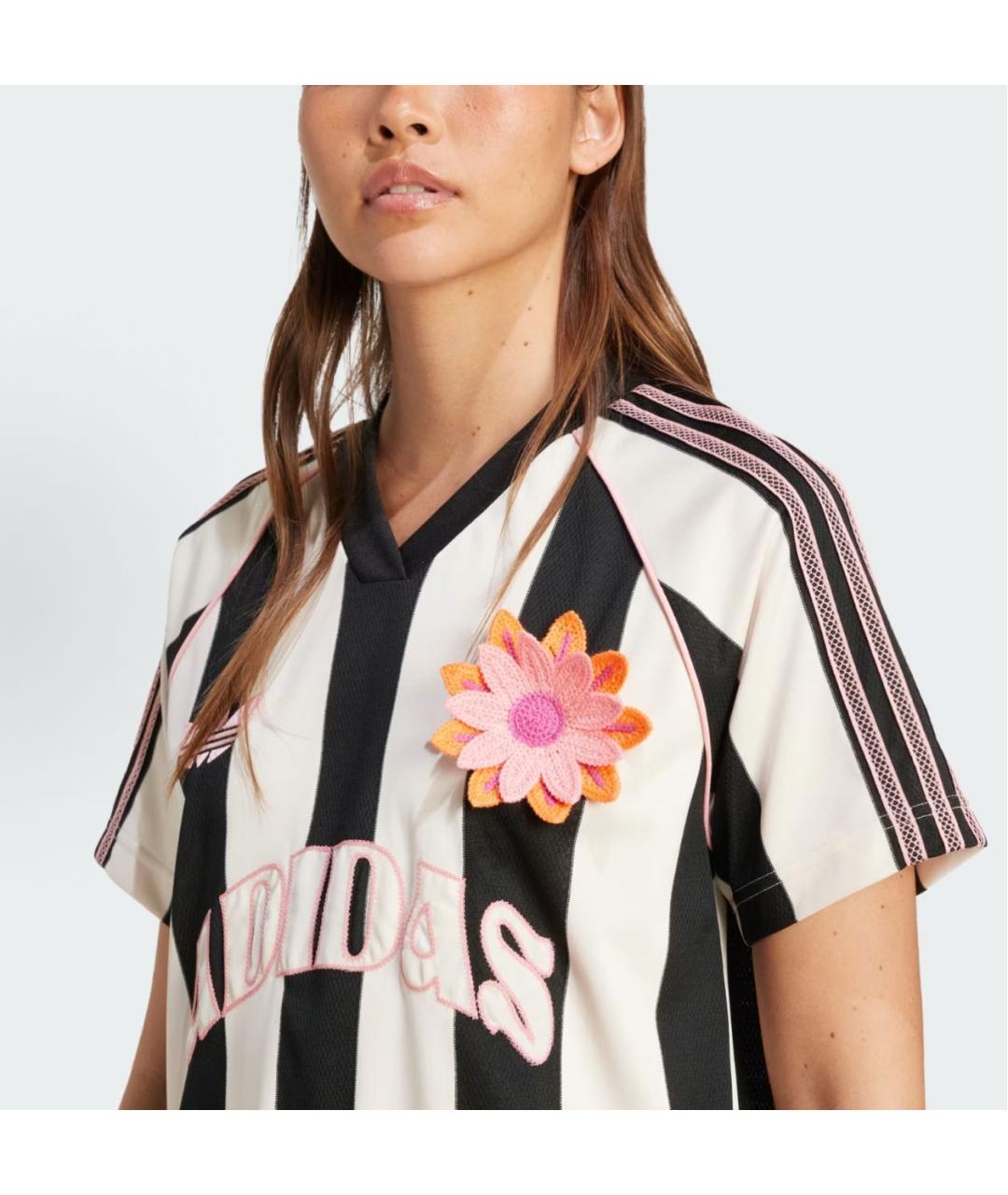 ADIDAS Белая хлопковая футболка, фото 4
