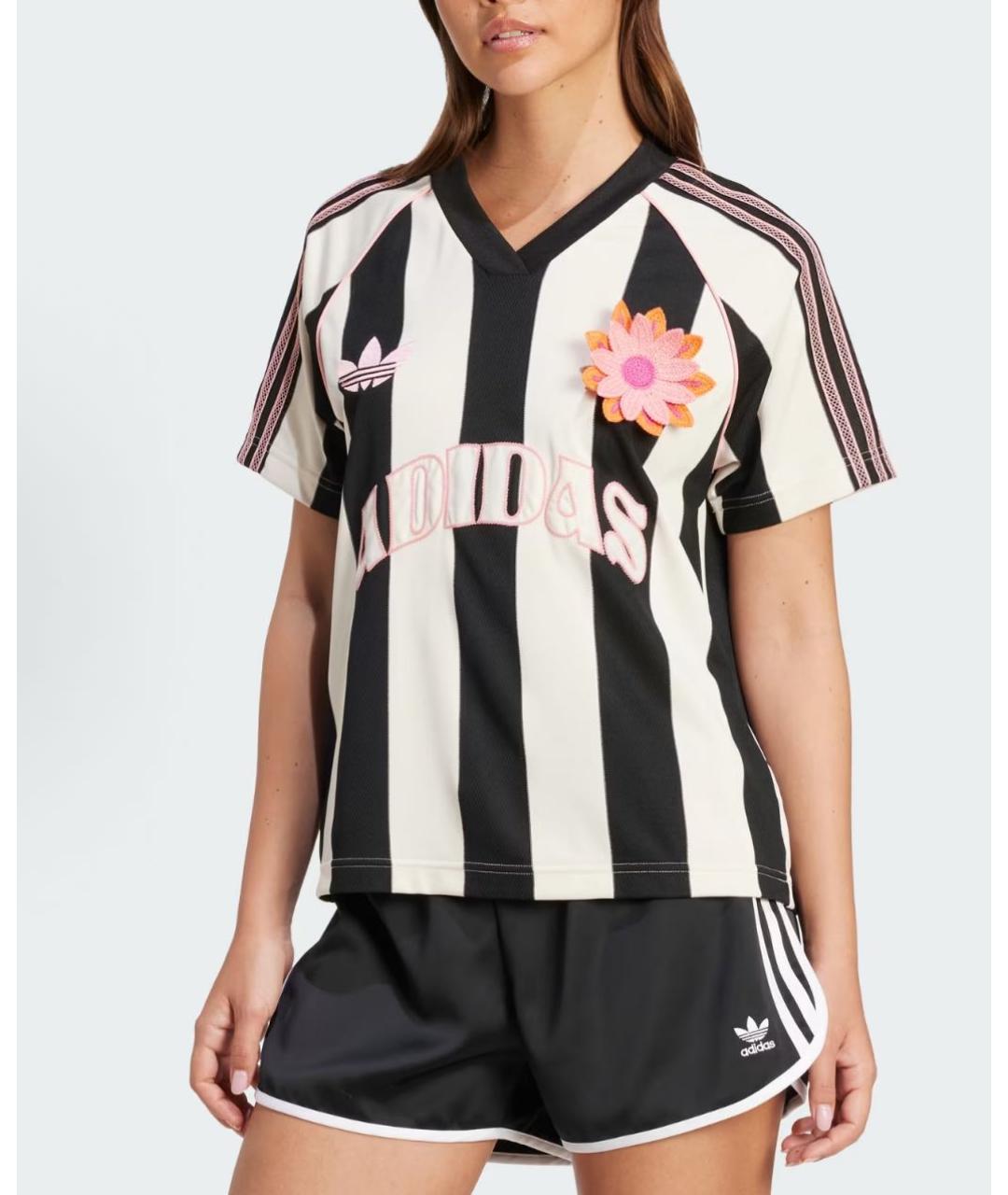 ADIDAS Белая хлопковая футболка, фото 2