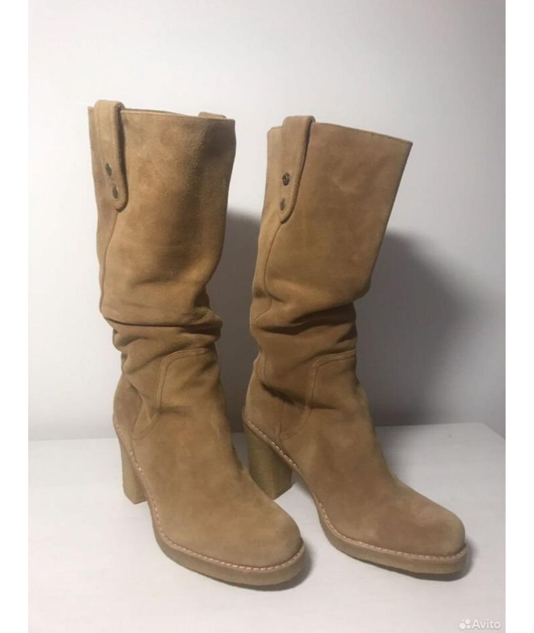 UGG AUSTRALIA Оранжевое замшевые сапоги, фото 5