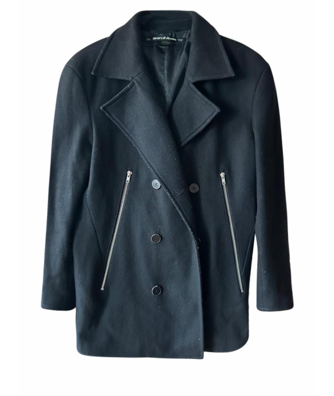 DKNY Черное шерстяное пальто, фото 1