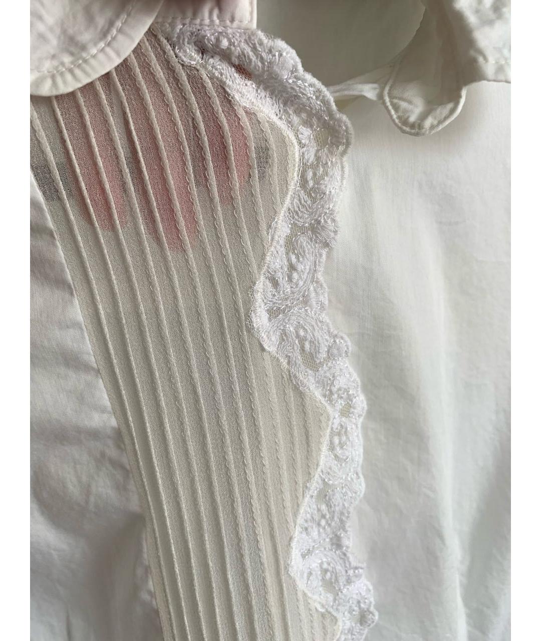 ERMANNO SCERVINO Бежевая хлопковая рубашка, фото 4
