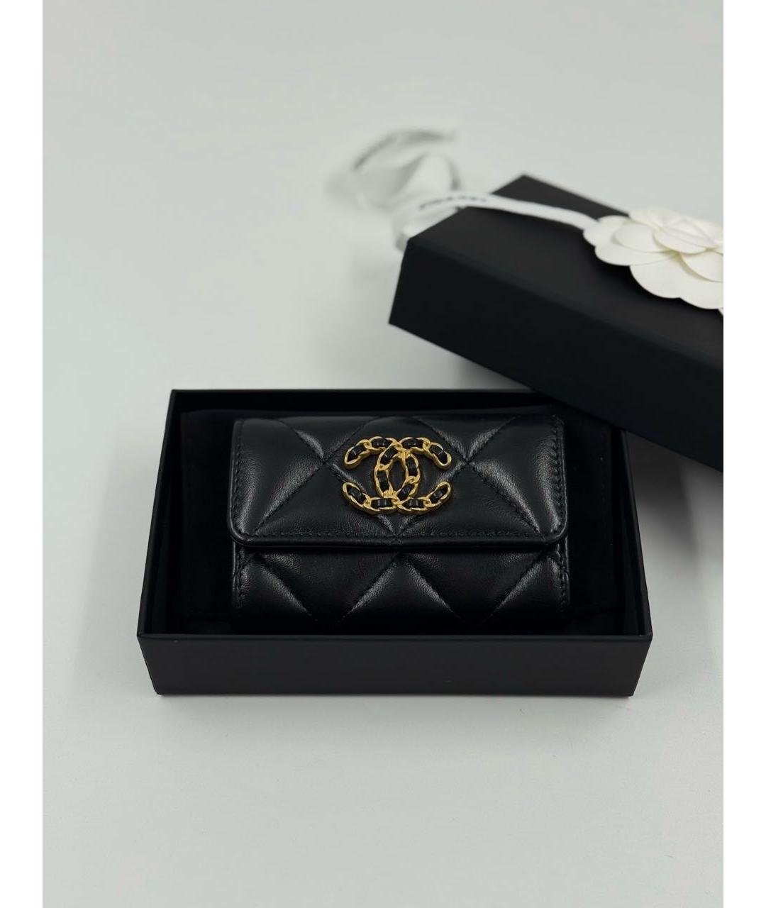 CHANEL Черный кожаный кардхолдер, фото 7