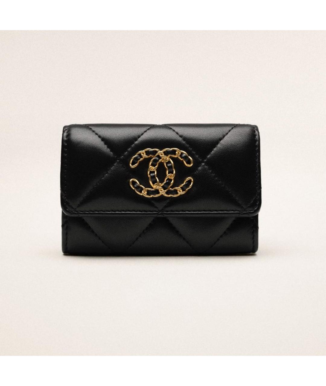 CHANEL Черный кожаный кардхолдер, фото 4
