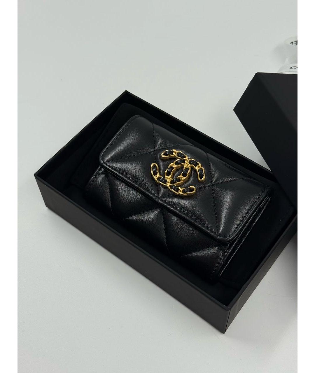 CHANEL Черный кожаный кардхолдер, фото 8