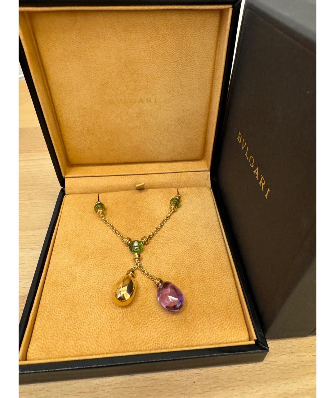 BVLGARI Золотое колье из желтого золота, фото 2