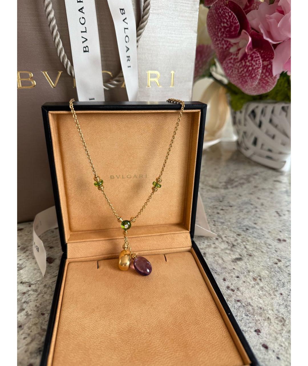 BVLGARI Золотое колье из желтого золота, фото 7