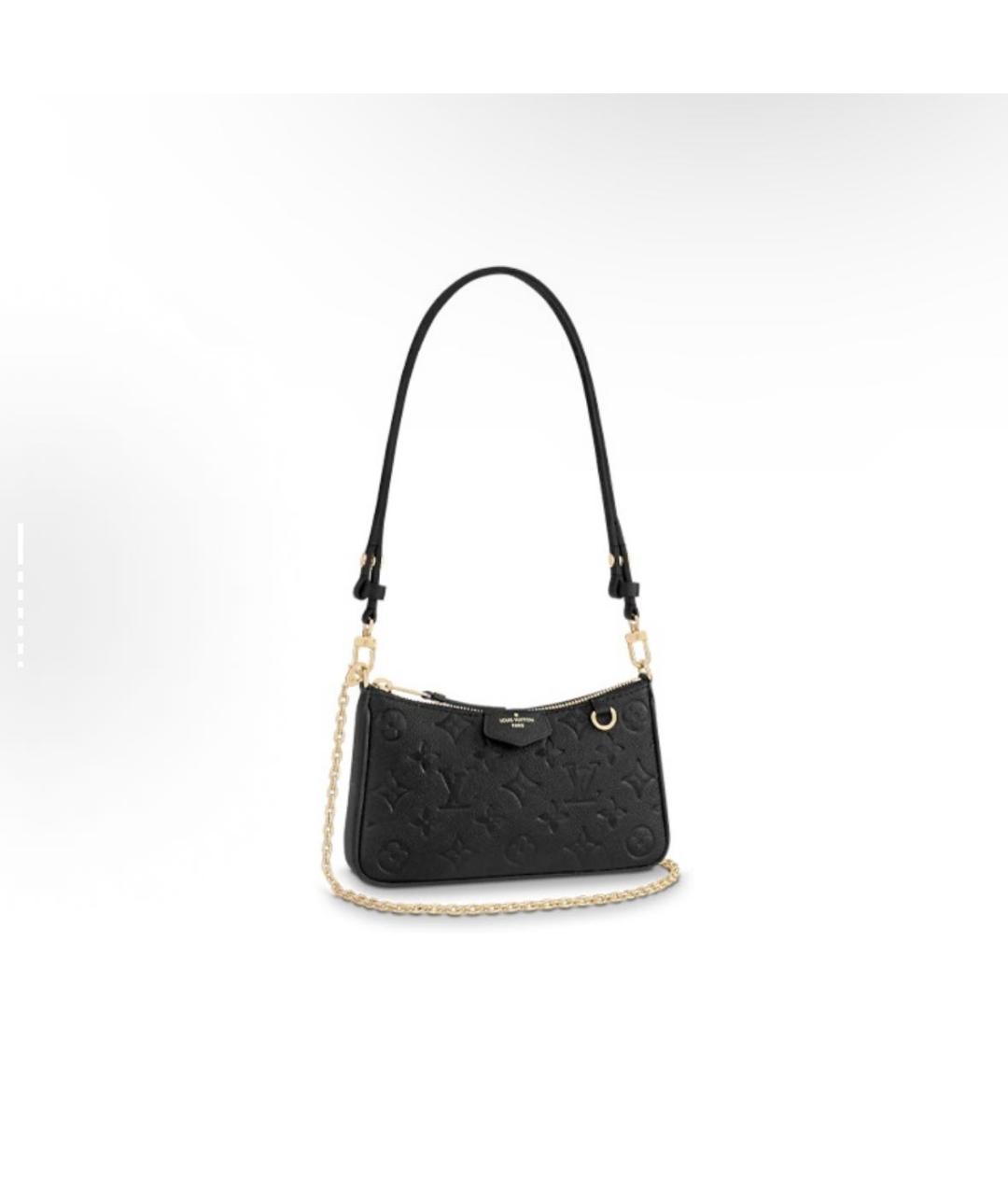 LOUIS VUITTON Черная кожаная сумка с короткими ручками, фото 7