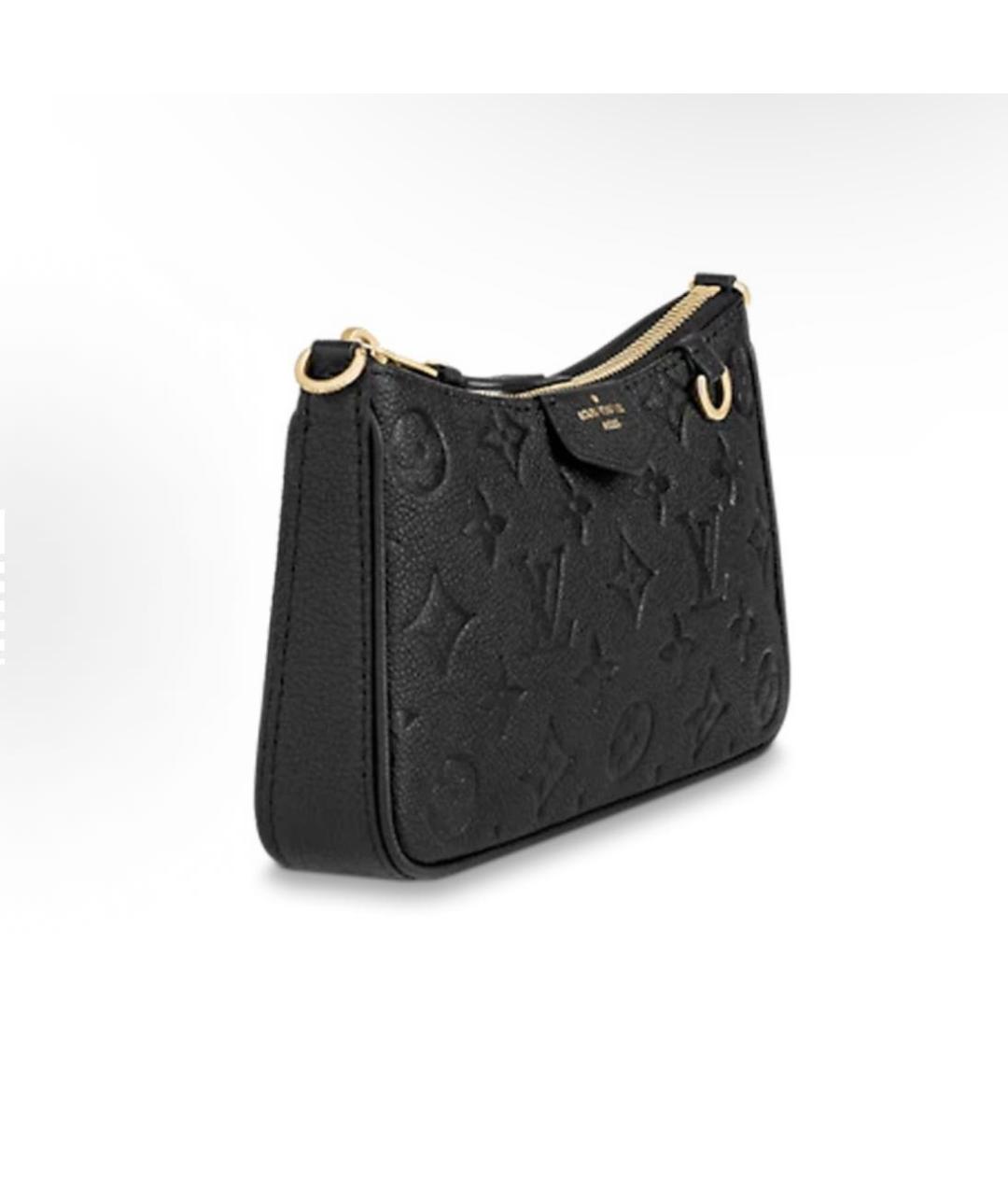 LOUIS VUITTON Черная кожаная сумка с короткими ручками, фото 4
