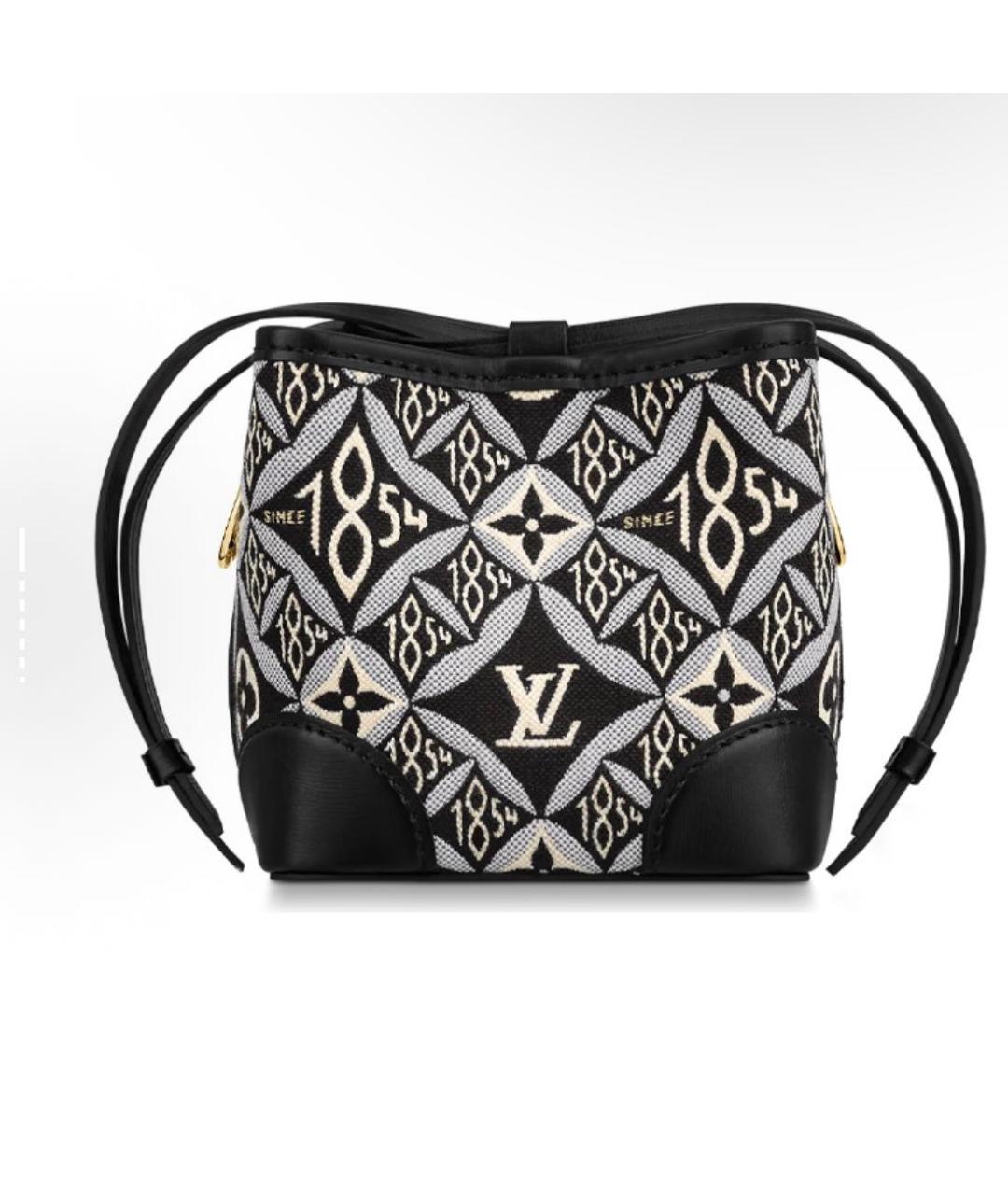 LOUIS VUITTON Черная кожаная сумка через плечо, фото 3